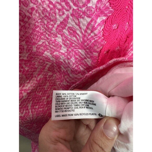 Lilly Pulitzer For Target See Ya Later Pink Shift Dress Size 14 - Picture 2 of 4